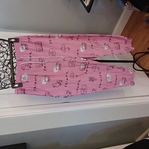 Friends pajama pant with draw string waist string approximately 39" long